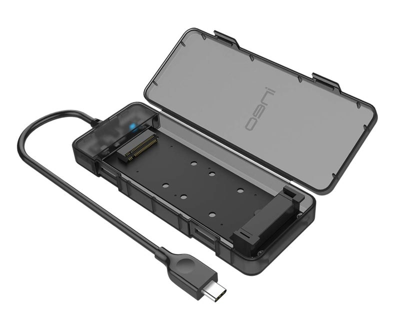 ineo Lightweight Plastic Tool-Free M.2 NVMe SSD Enclosure - 10Gbps Type C [C2575 M2 NVMe] - Image 1